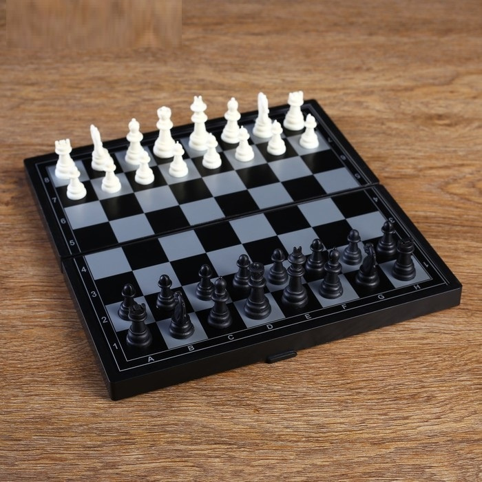 Игра настольная "Шахматы", магнитная доска, 24.5 х 24.5 см #1