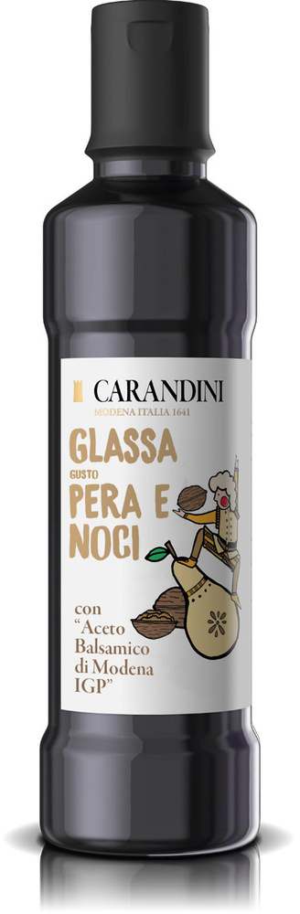 Соус-крем бальзамический CARANDINI GLASSA gusto PERE E NOCI со вкусом груши и грецкого ореха, 250 мл #1