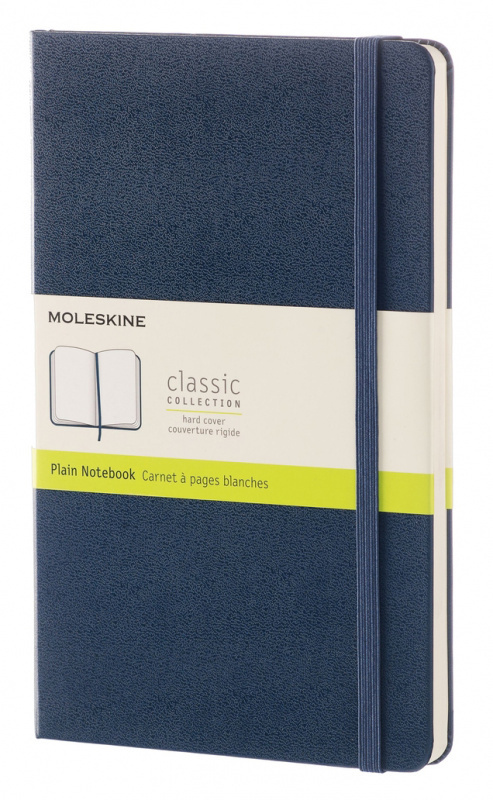 Блокнот без разметки Moleskine CLASSIC QP062B20 13х21см 240стр. твердая обложка, синий сапфир  #1