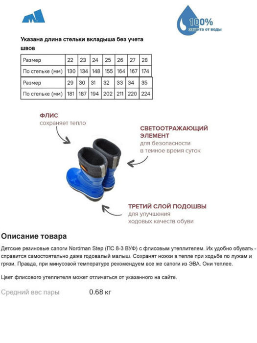 Сапоги резиновые Nordman #1