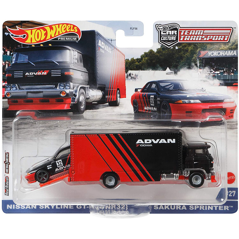 Машинка Hot Wheels Trailer NISSAN SKYLINE GT-R BNR32 SAKURA SPKURA #1