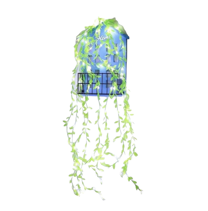 Светодиодное интерьерное украшение "Листья", 3 метра (зеленый)  #1