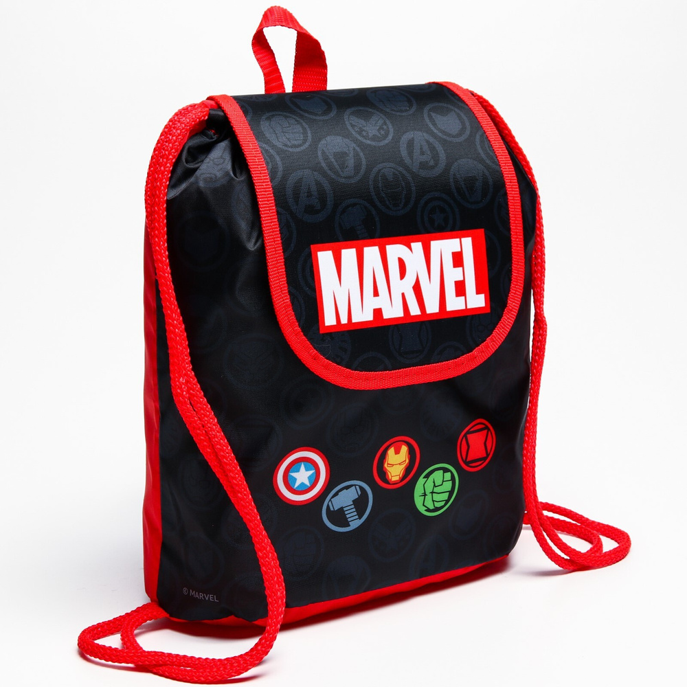 Рюкзак детский для мальчика MARVEL "Мстители", ранец дошкольный, размер 29х21,5х13,5 см  #1