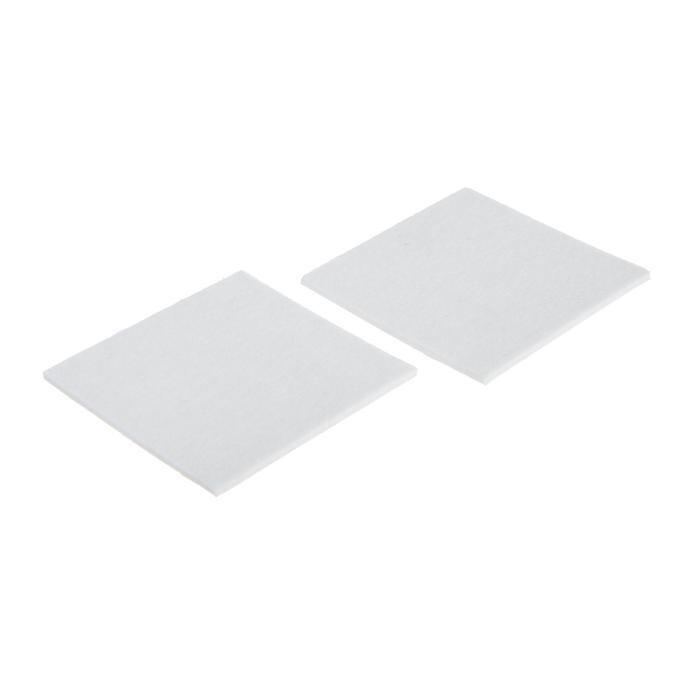 Накладка мебельная фетровая / фурнитура самоклеящаяся квадратная 85 мм, цвет белый / 2 шт.  #1