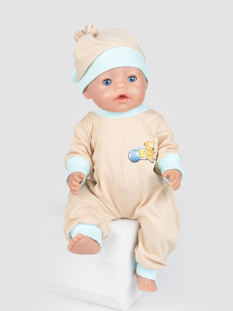 Одежда для куклы Беби Бон (Baby Born) 43см , Rich Line Home Decor, Х-993-1_Бежевый  #1