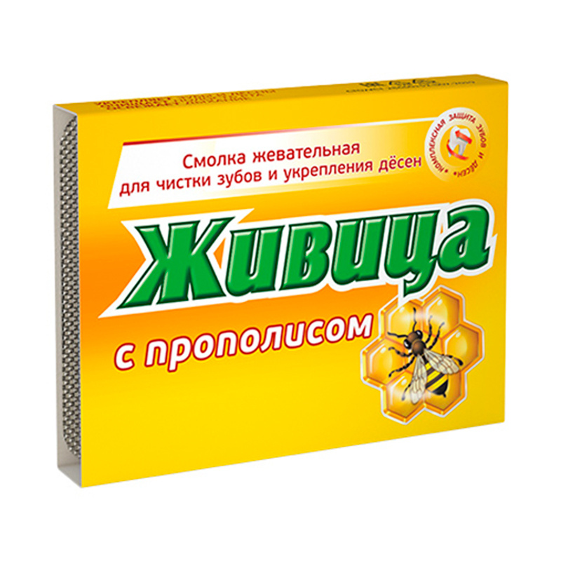 Алтайский нектар "Живица с прополисом", смолка жевательная для чистки зубов и укрепления десен, (1 блистер #1