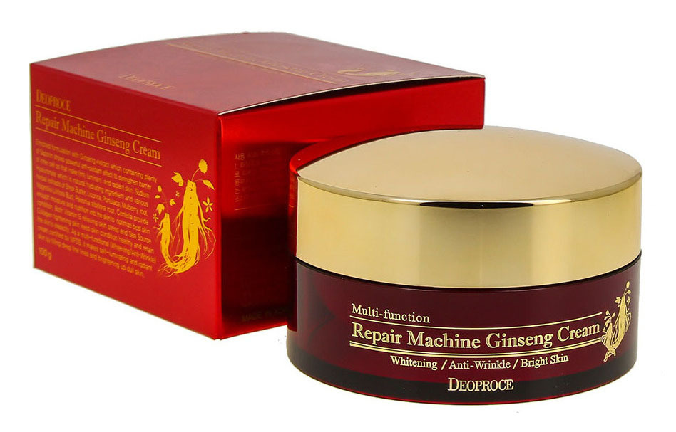 Антивозрастной крем с экстрактом женьшеня Deoproce Repair Machine Ginseng Cream, 100g  #1