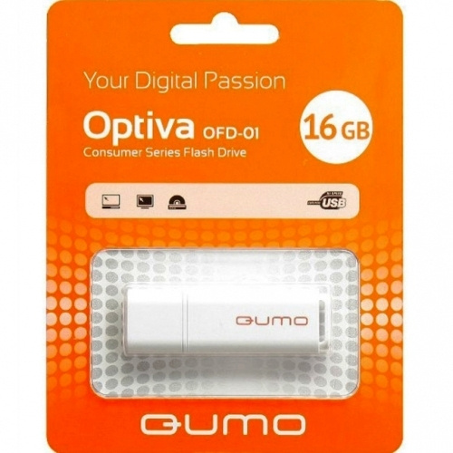 QUMO USB-флеш-накопитель Optiva01 16GB W #1