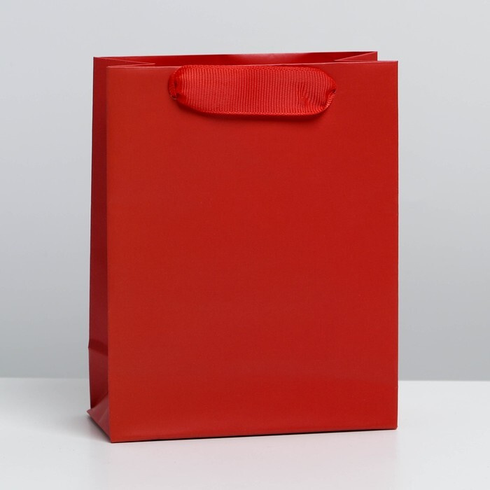 Пакет ламинированный "Красный", S 12 х 15 х 5,5 см #1