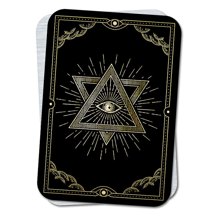 Магическая карта - Всевидящее Око, оберег от сглаза и порчи, талисман удачи, кошельковый сувенир - амулет #1