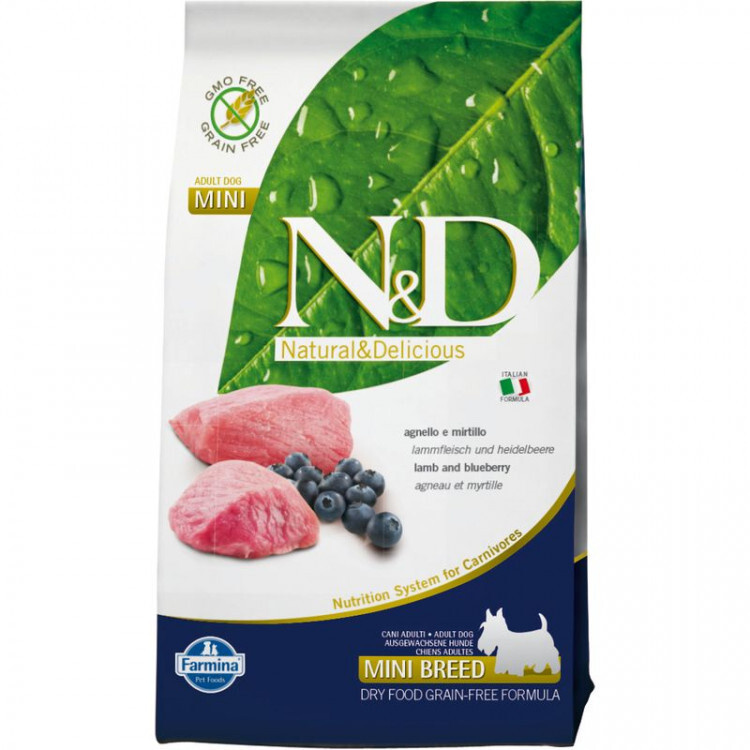 N&D Dog Lamb & Blueberry Adult MINI, 800gr #1