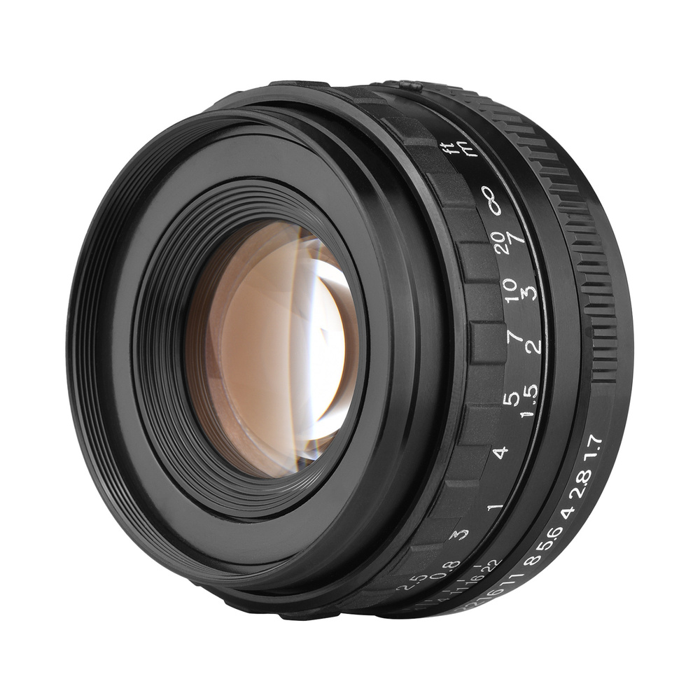 50 мм F1.7 Объектив камеры с большой апертурой Ручной фокус Prime Lens ...