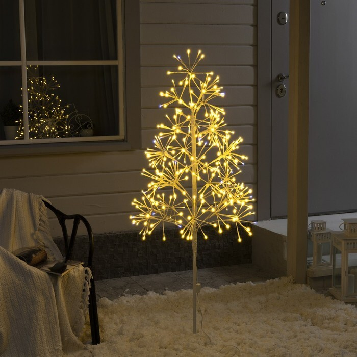 Светодиодное дерево Ёлка 1.5 м, 324 LED, мерцание, 220 В, свечение тёплое белое  #1