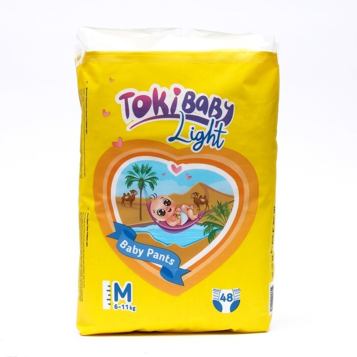 Подгузники-трусики детские TokiBaby Light, размер М, 48 шт. #1
