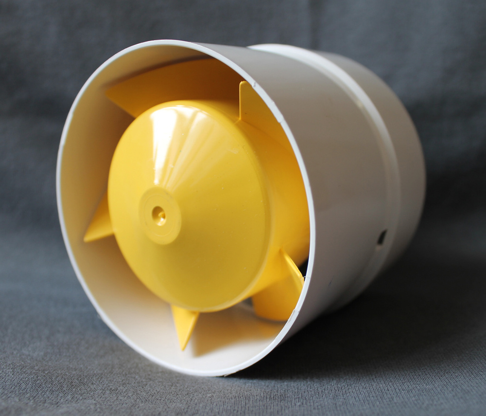 Канальный вытяжной осевой бытовой вентилятор, диаметр 125 мм, D 125 мм, (для кухни, ванной, санузла, #1