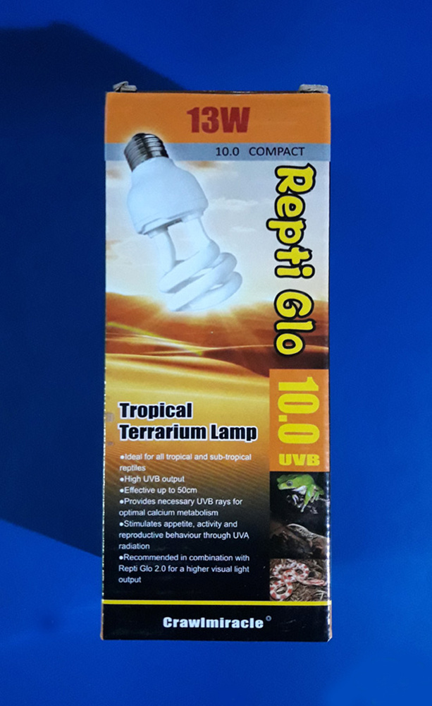 CrawlMiracle Repti Glo Terrarium Lamp UVB 10.0 Compact 13W - уф лампа для рептилий (цоколь Е27).  #1