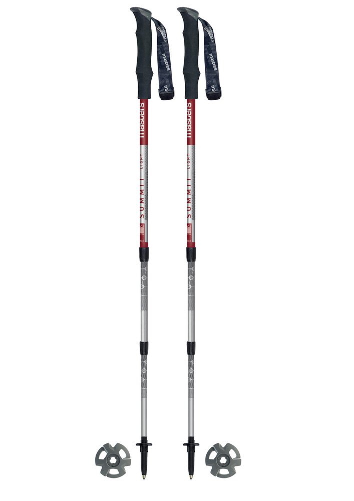 Палки трекинговые телескопические Masters SUMMIT LIGHT RED, TREKKING, 135cm (01S4419)  #1