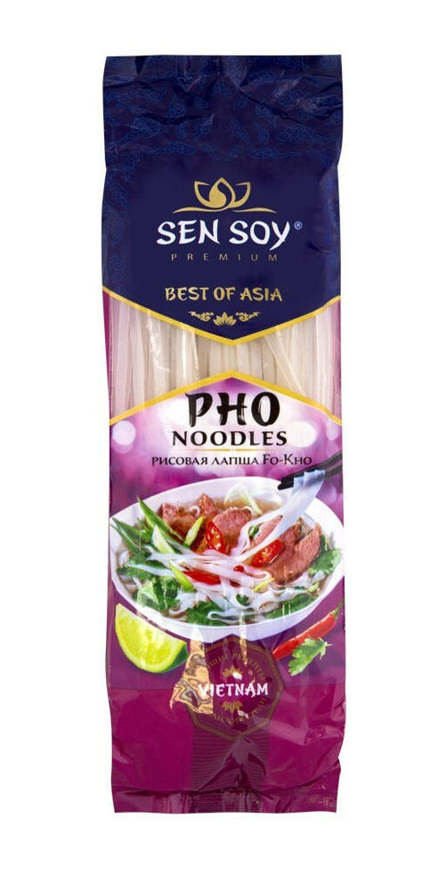 Лапша рисовая SEN SOY Premium Fo-Kho, 200 г - 5 шт. #1