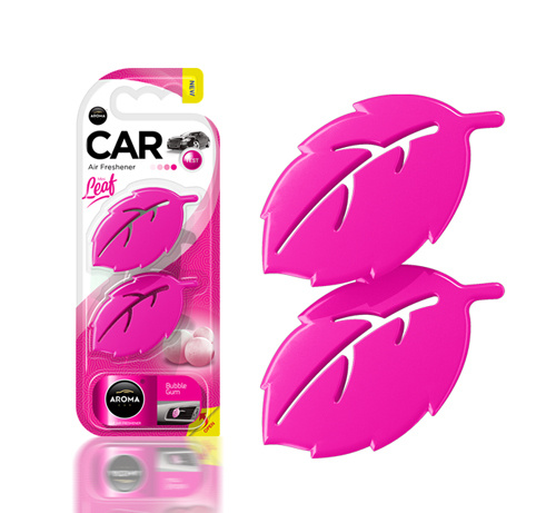 Ароматизатор для автомобиля "Aroma Car" Leaf 3D mini Bubble Gum, Польша  #1