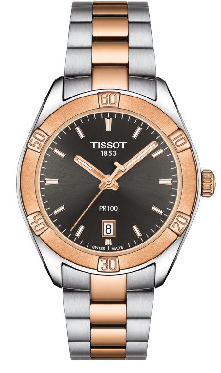 Tissot Часы наручные Кварцевые Швейцарские кварцевые часы Tissot PR 100 Sport Chic T101.910.22.061.00 #1