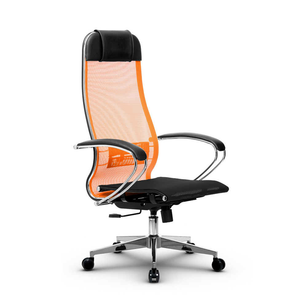 Компьютерное кресло МЕТТА-4(MPRU)/подл.131/осн.004 оранжевый #1