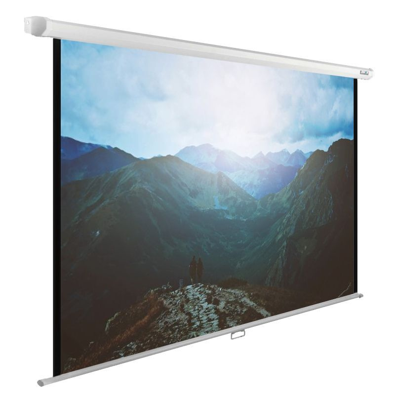 Экран Cactus 240x240см WallExpert CS-PSWE-240x240-WT 1:1 настенно-потолочный рулонный  #1