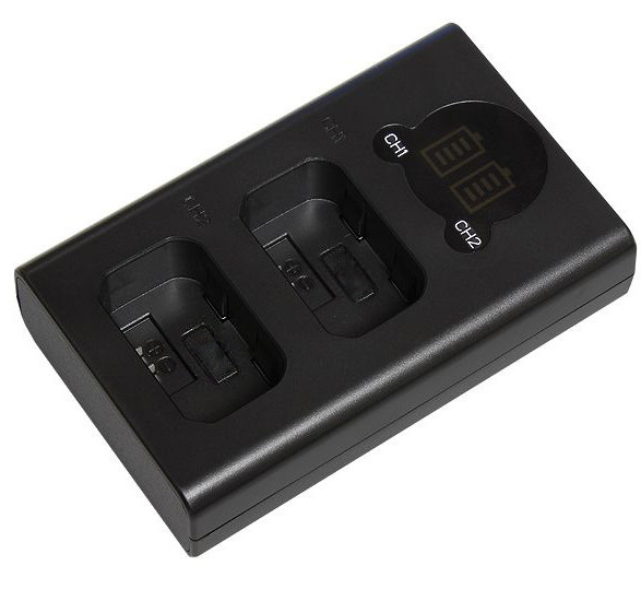Двойное зарядное для Nikon EN-EL14/EN-EL14a Micro и C-Type USB с индикатором  #1