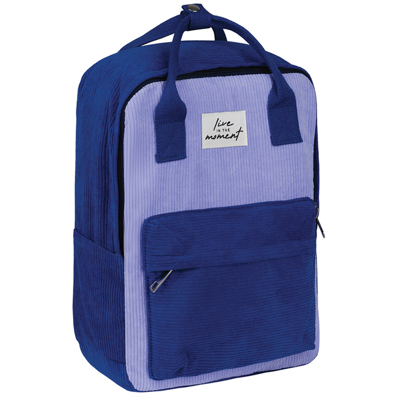 Рюкзак школьный MESHU Ever violet, 36x27x11см, 1 отделение, 3 кармана, вельвет (MS_43417)  #1