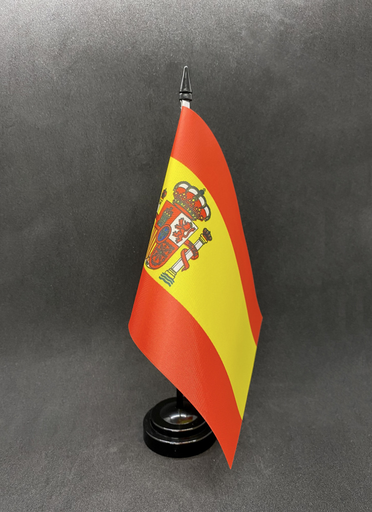 Испания. Настольный флаг на подставке, 30 см #1