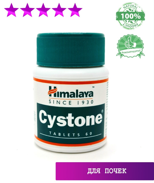 Cystone, Цистон, для почек и мочевыделительной системы, 60 таб / Himalaya Herbals  #1