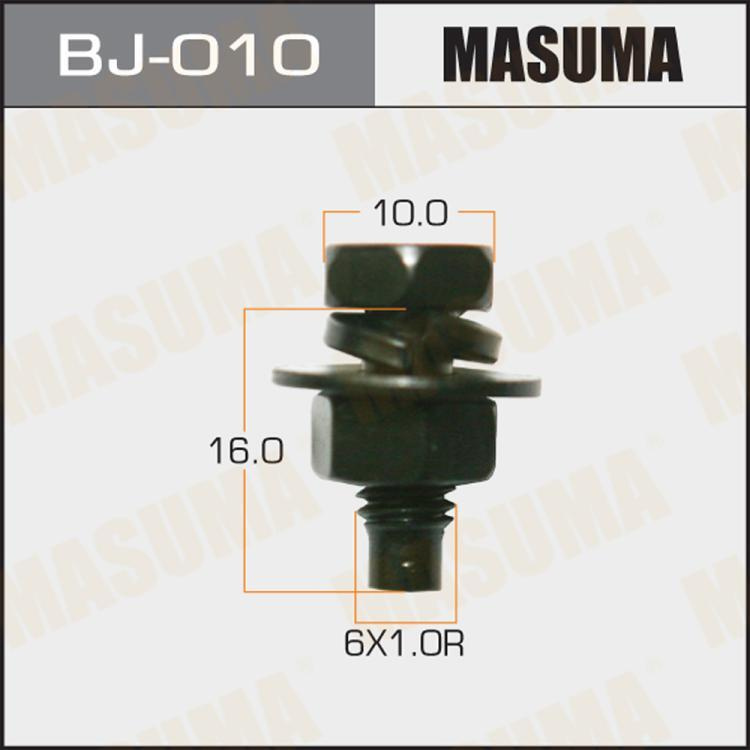 Болт с гайкой "Masuma" М 6x16x1.0- набор 6 шт #1