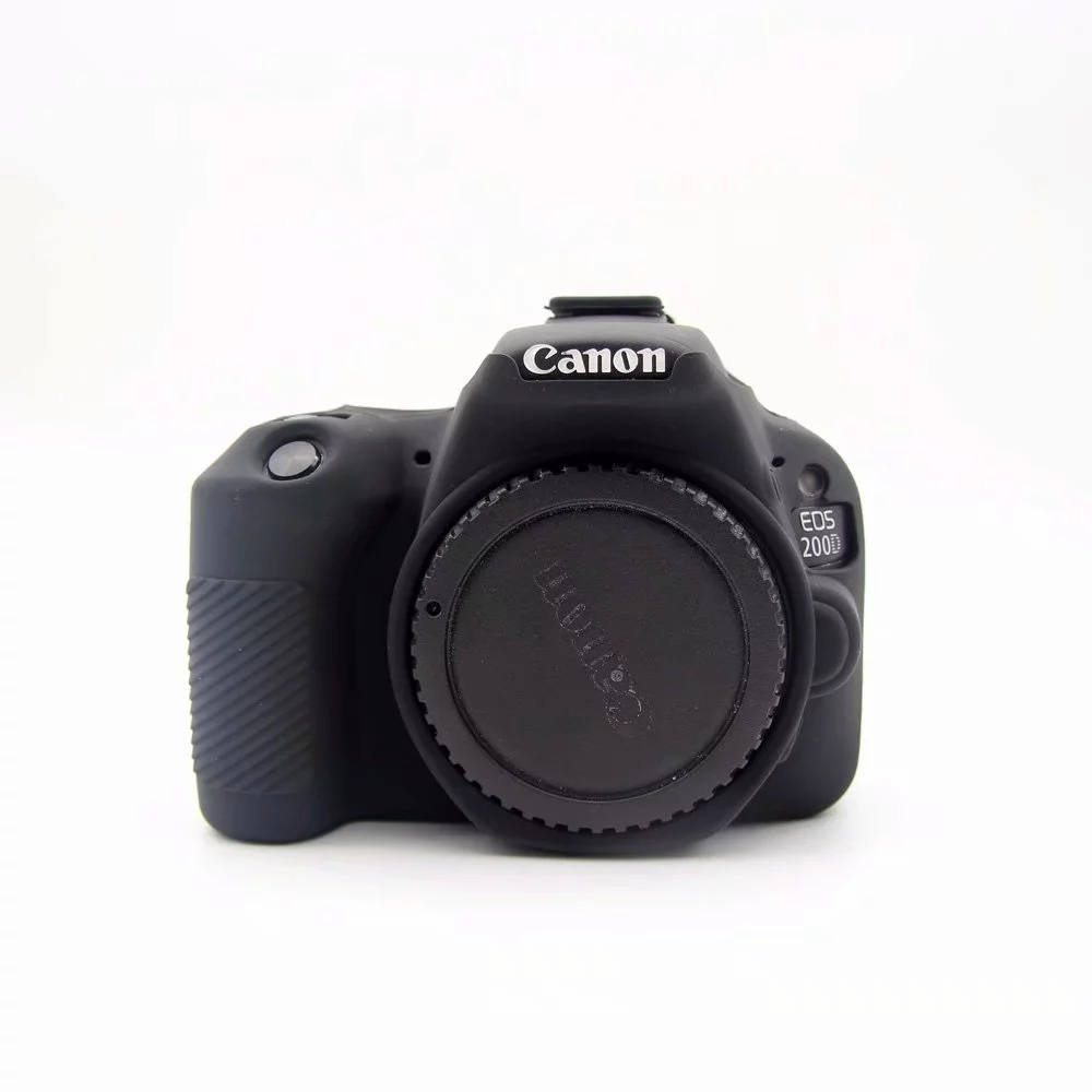 Фирменный силиконовый противоударный чехол MyPads для фотоаппарата Canon EOS 200D Mark II/ 250D ультра-тонкий #1