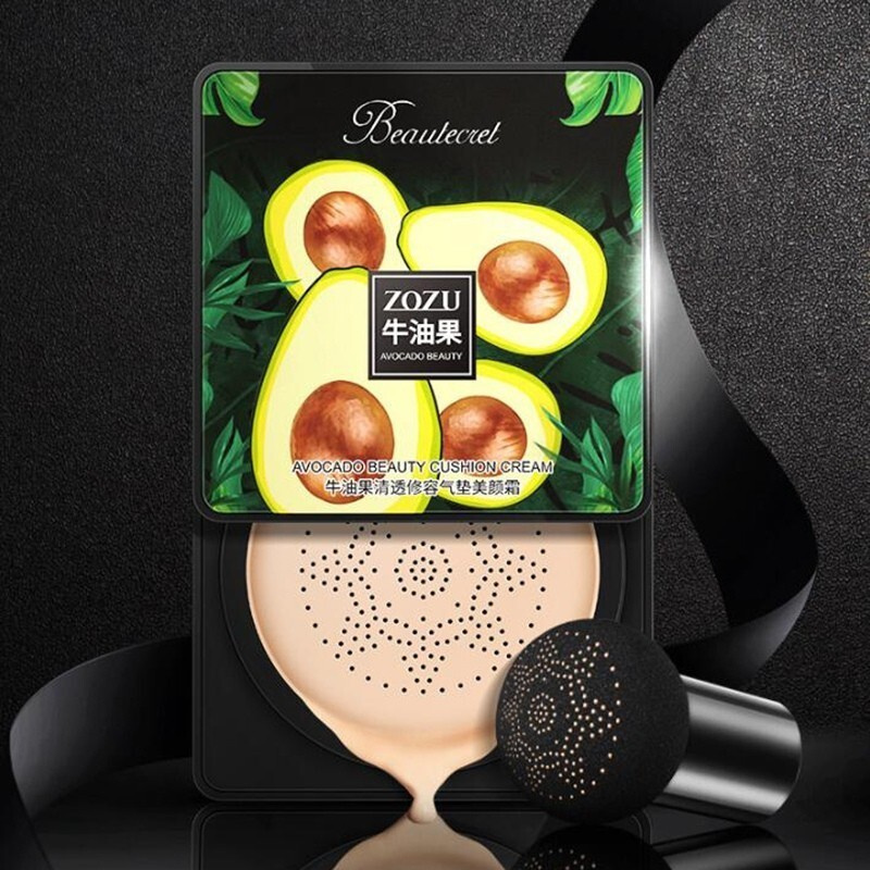 Zozu Кушон - тональный крем для лица с экстрактом авокадо, основа под макияж со спонжем  #1
