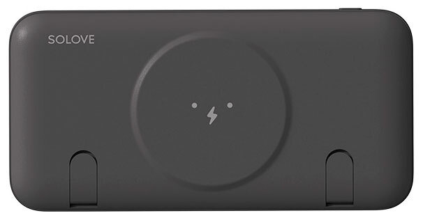 SOLOVE Внешний аккумулятор Power Bank 10000mAh Magnetic MagSafe черный, 10000 мАч, черный  #1