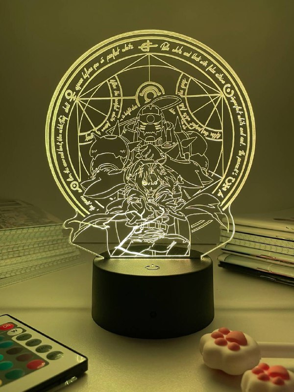 3D светильник-ночник, лампа по аниме: Стальной алхимик , 16 цветов  #1