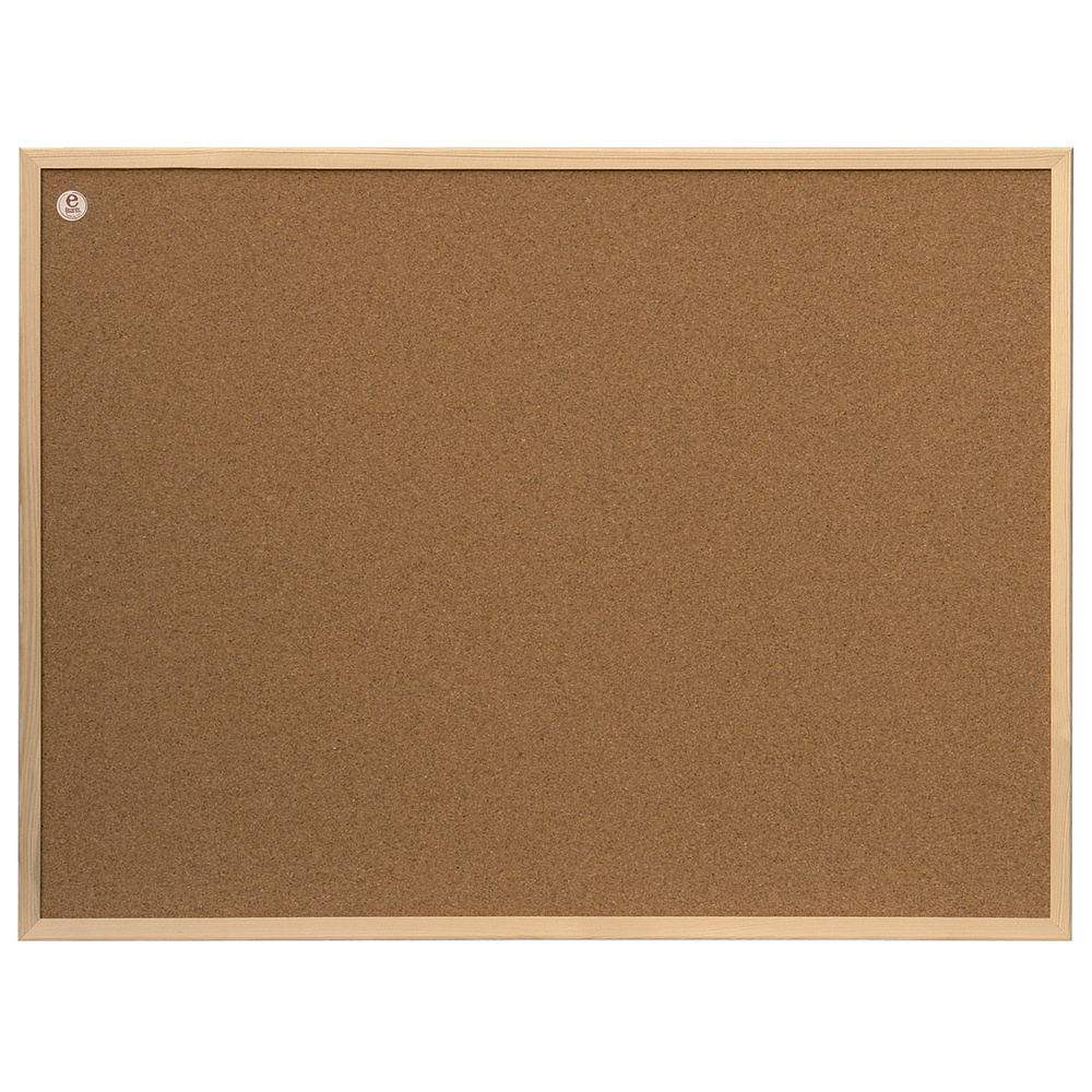 Доска пробковая для объявлений 80x60 см, деревянная рамка, 2х3 ECO, (Польша), TC86/C, 1ед. в комплекте #1