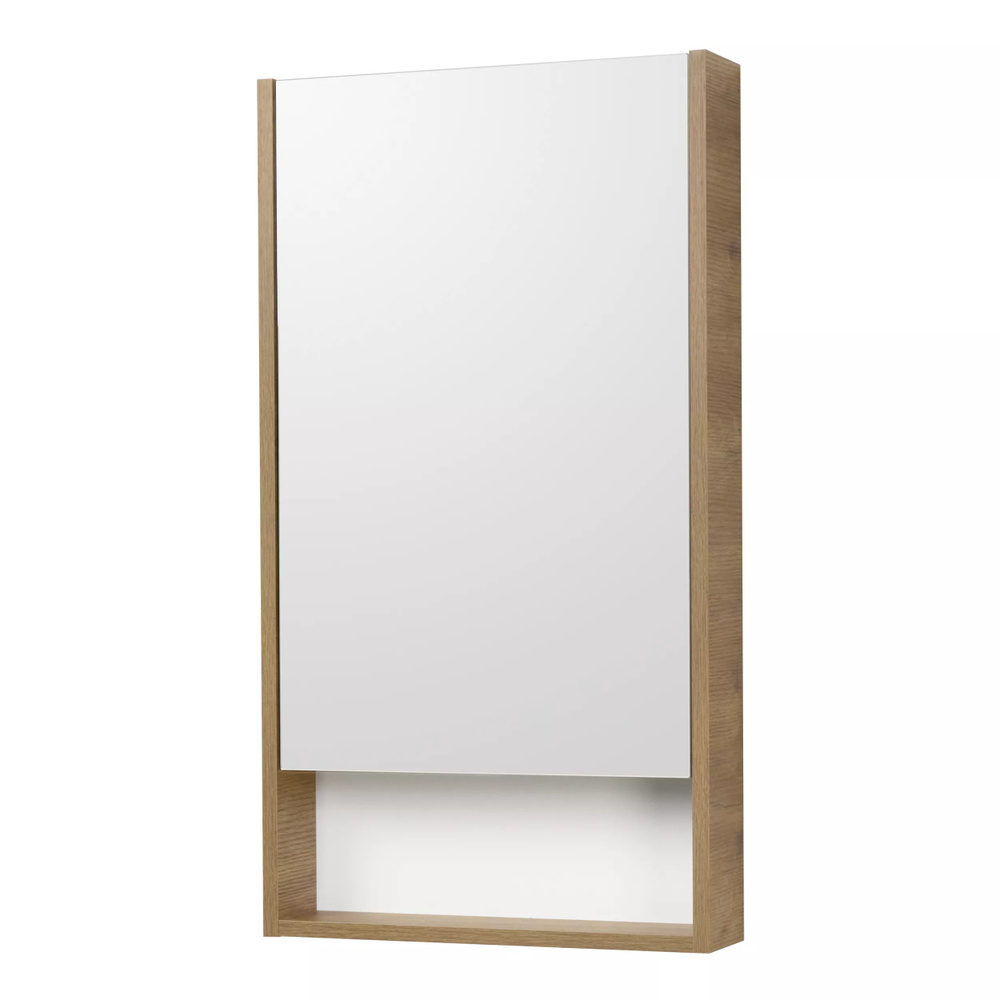 Зеркальный шкаф Акватон Сканди 45 белый, дуб рустикальный 1A252002SDZ90  #1