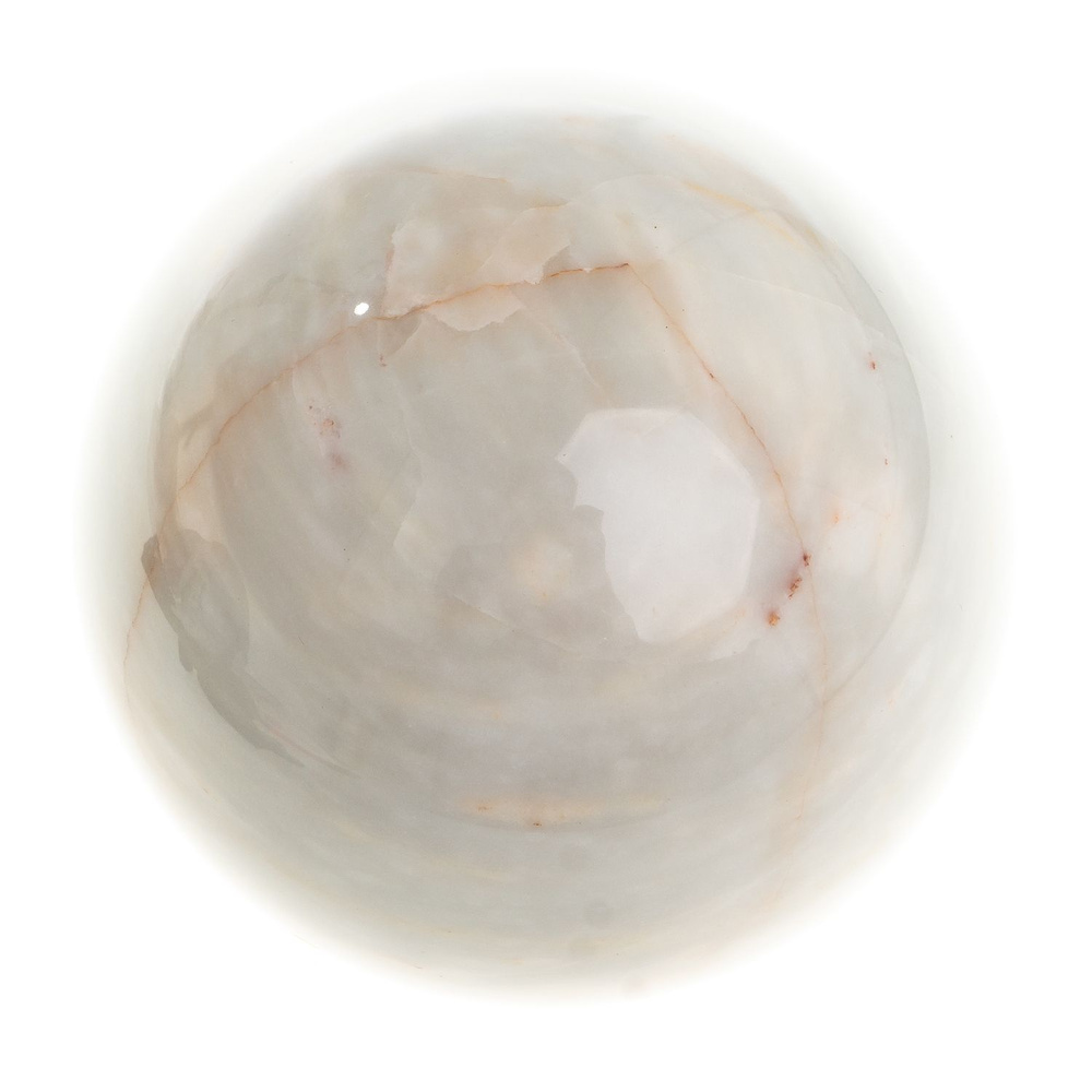 Шар из газганского мрамора 9,5 см / шар декоративный / сувенир из камня  #1