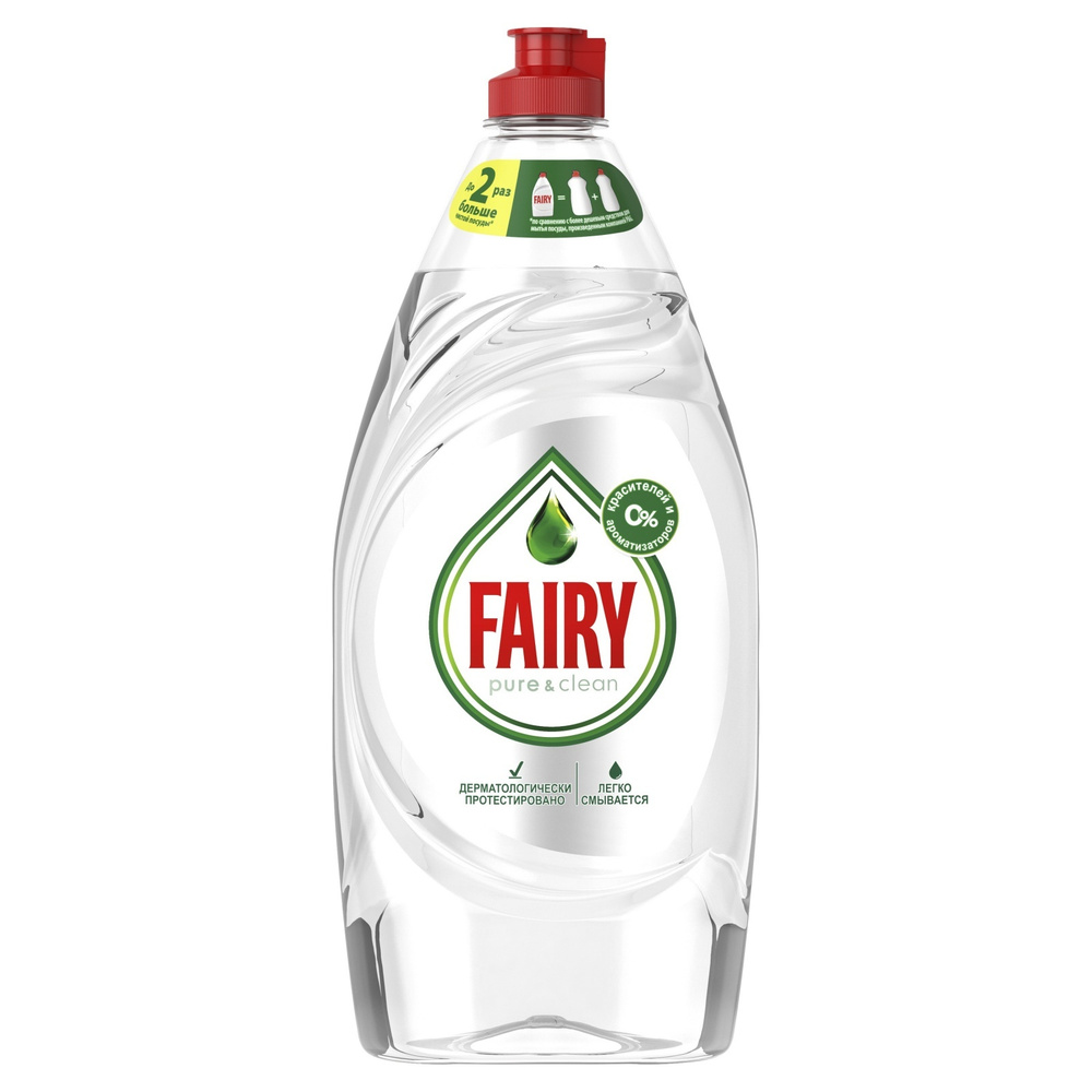 Средство для мытья посуды Fairy Pure&Clean, 900 мл #1