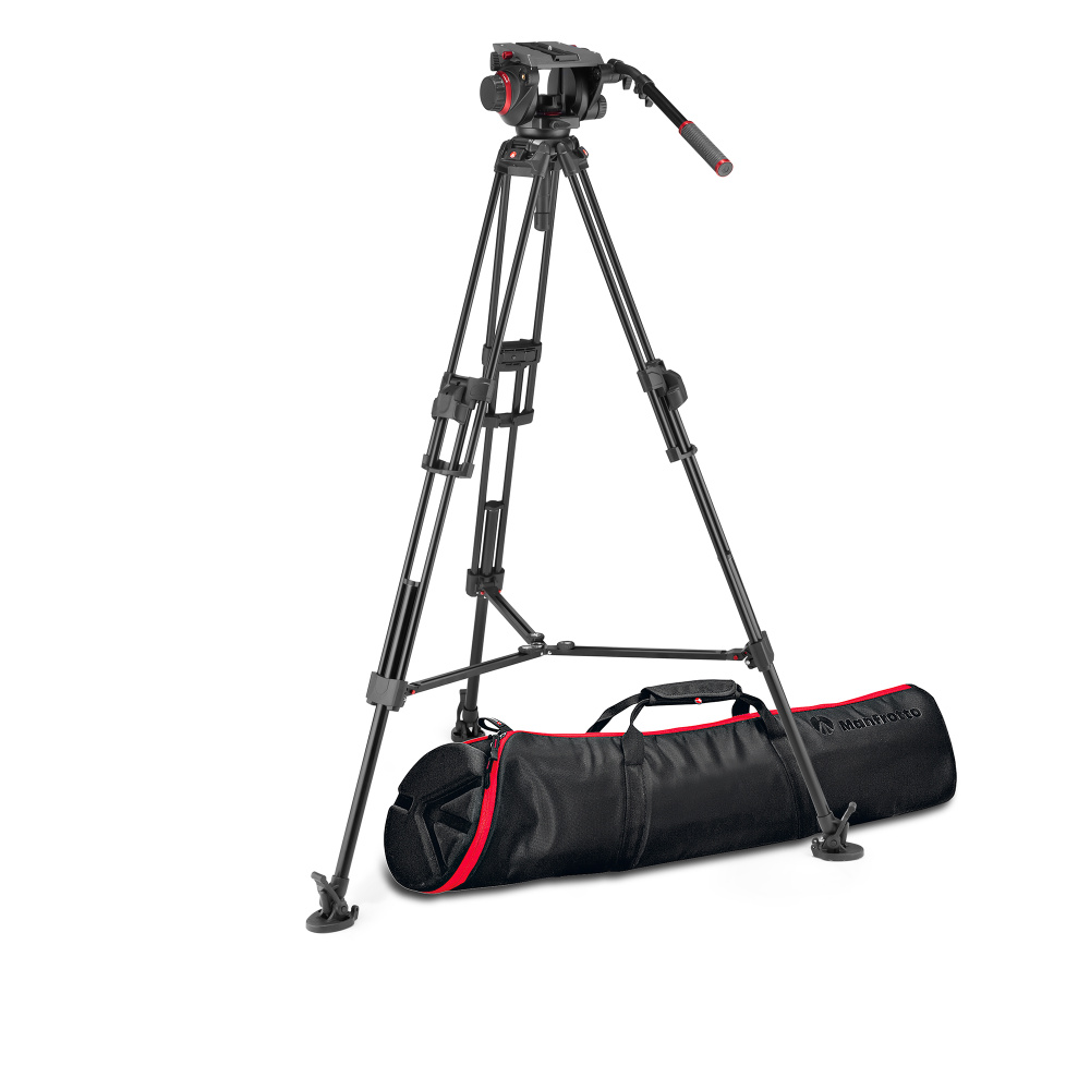 Видеоштатив Manfrotto MVK509TWINFA с двойными ногами и головой, чашей 100/75, алюм  #1