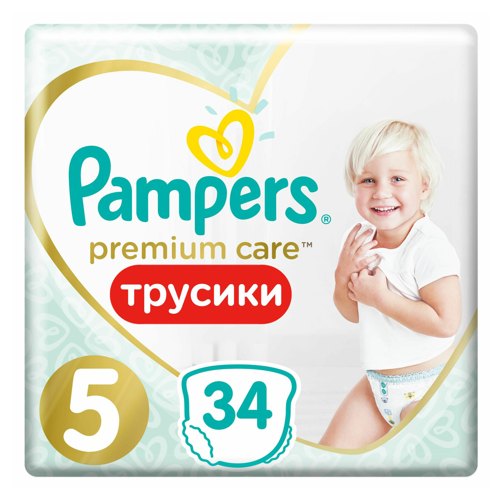 Подгузники-трусики Pampers Premium Care Pants 5 (12-17 кг) 34 шт #1