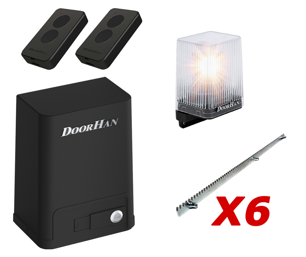 Привод для откатных ворот SLIDING-800PRO + 2 пульт + сигнальная лампа ...