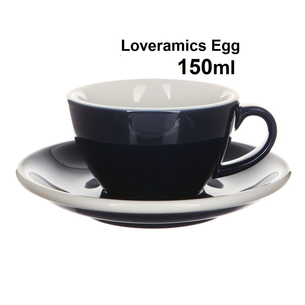 Кофейная пара Loveramics egg, 150ml, цвет синий (denim BDE) #1