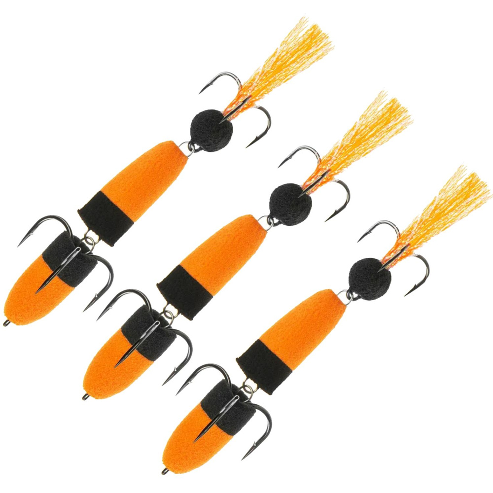 Мандула для рыбалки (3 шт) NEXT классическая S-70 мм #027, оранжевый-черный / Приманки на судака / На #1