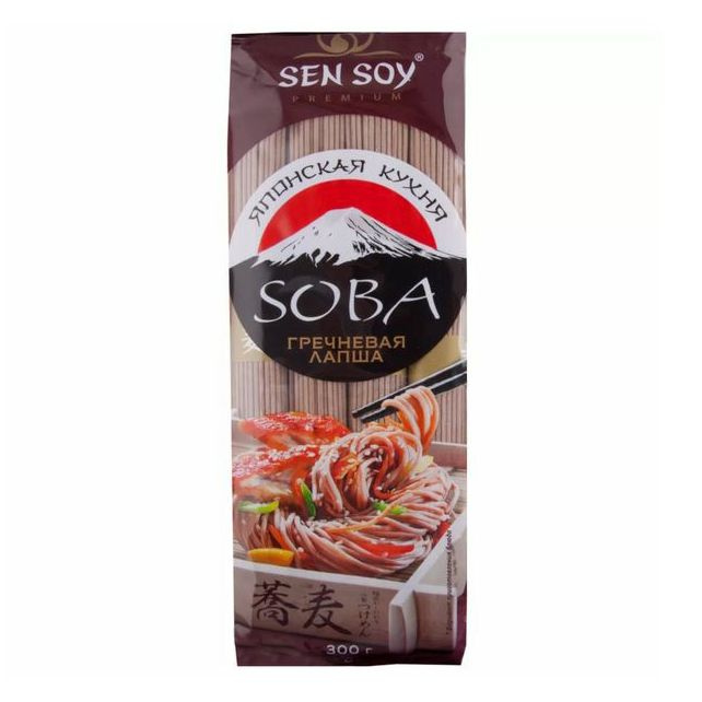 Макаронные изделия Sen Soy Soba Лапша гречневая 300 г #1