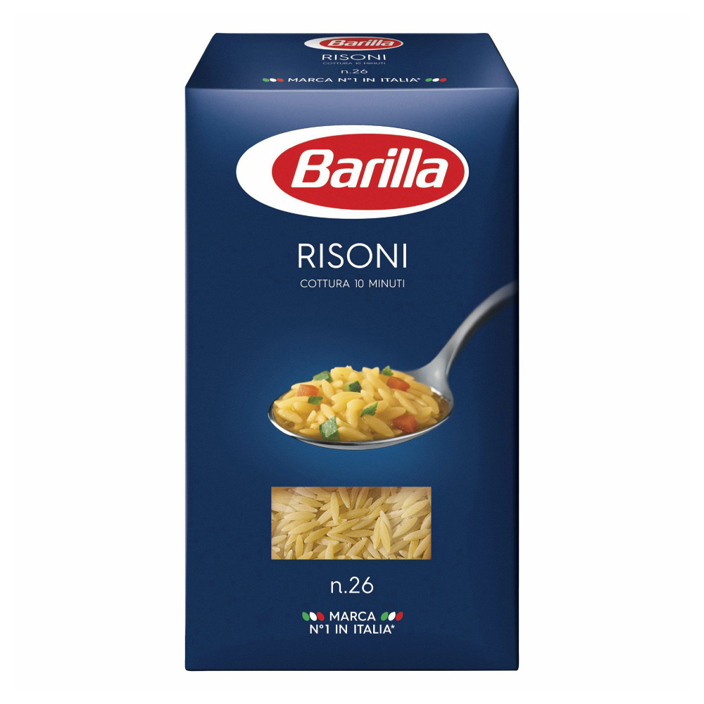 Макаронные изделия Barilla Risoni No 26 Фигурки 450 г #1