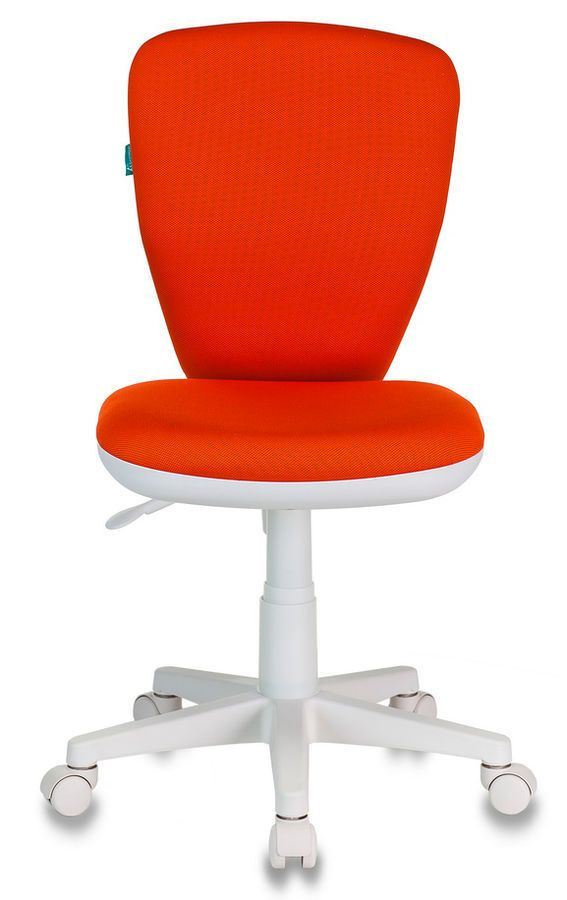 Кресло детское Бюрократ KD-W10 /26-29-1 цвет оранжевый, крестовина белый пластик (1162150)  #1