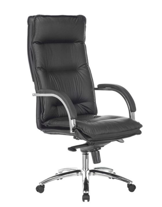 Кресло руководителя Бюрократ T-9927SL / BLACK цвет черный, материал кожа, крестовина металл хромированный #1