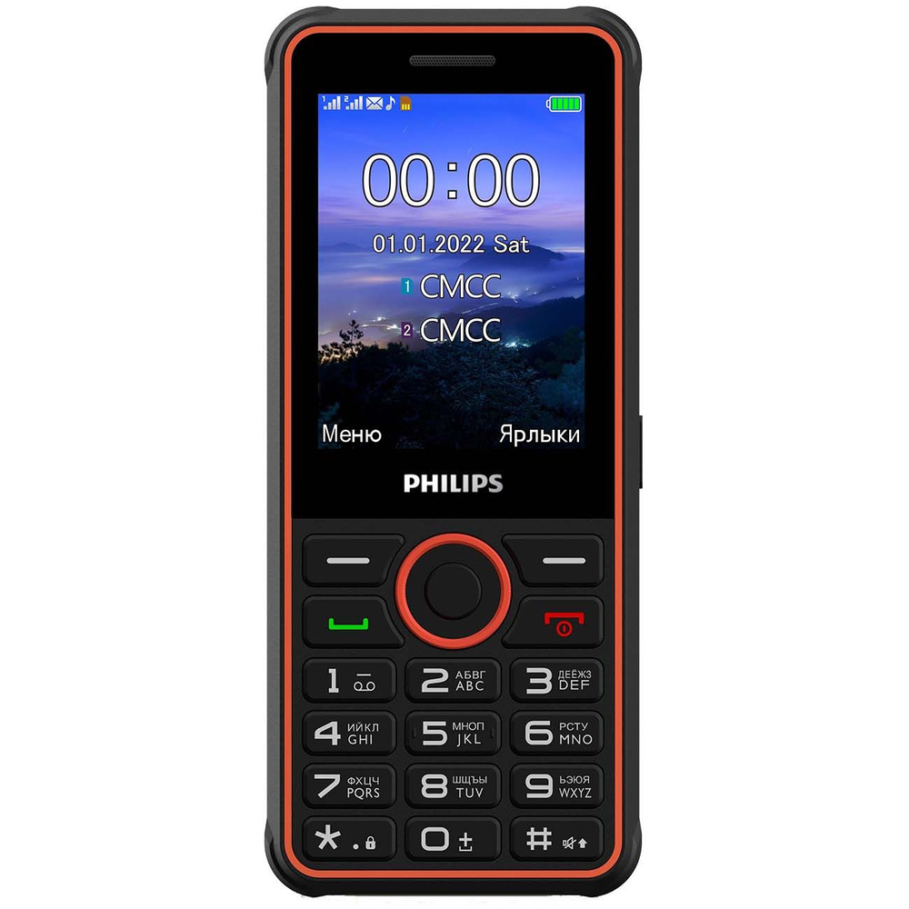 Мобильный телефон PHILIPS E2301 DARK GREY, серый. Товар уцененный #1