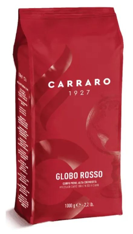 Кофе в зернах Carraro Globo Rosso 1кг #1